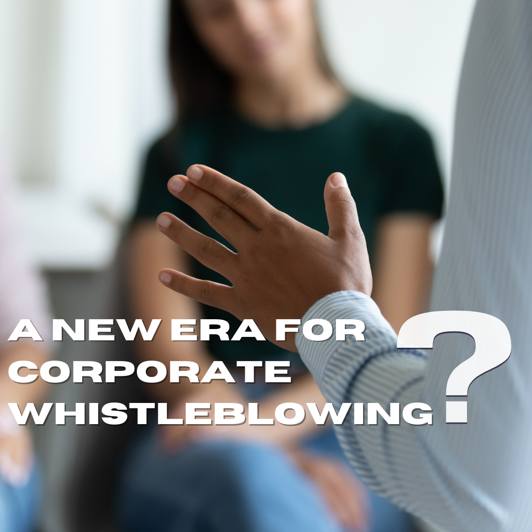 New standards on employers: a new era for corporate whistleblowing? 