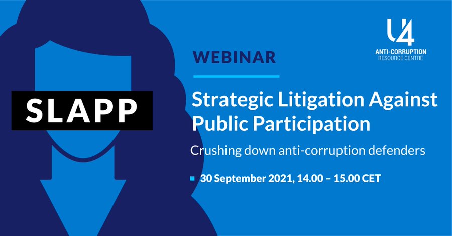 SLAPP – Crushing down anti-corruption defenders