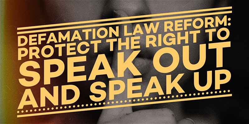 Event: Defamation Law Reform