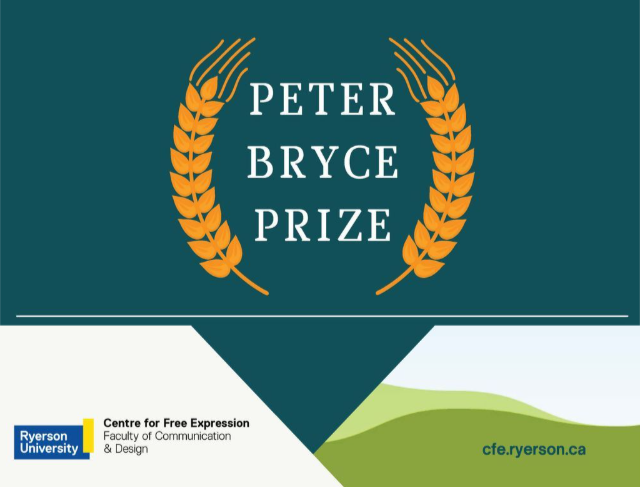 Centre for Free Expression: 2021 Peter Bryce Prize for Whistleblowing