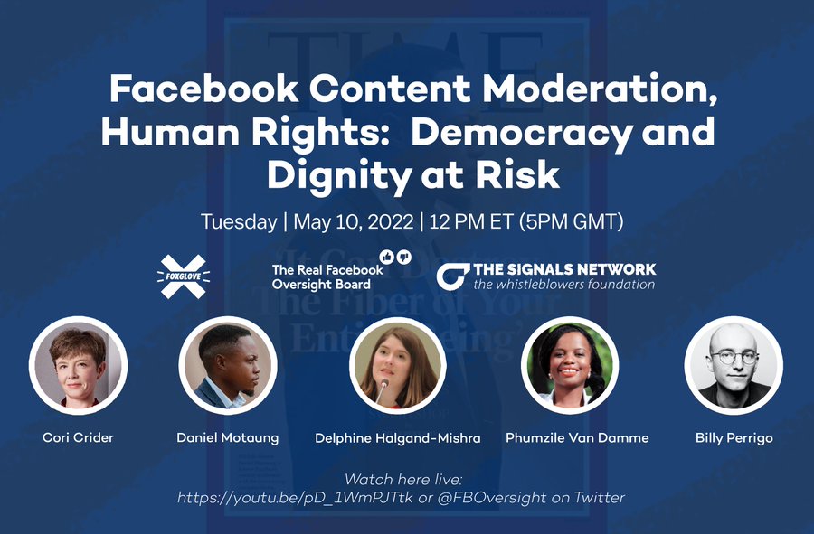 Facebook Content Moderation Human Rights: Democracy & Dignity at Risk