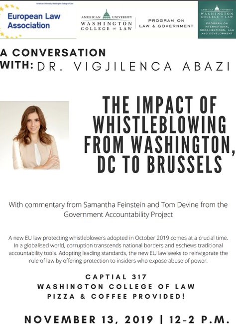 The Impact of Whistleblowing from Washington DC to Brussels