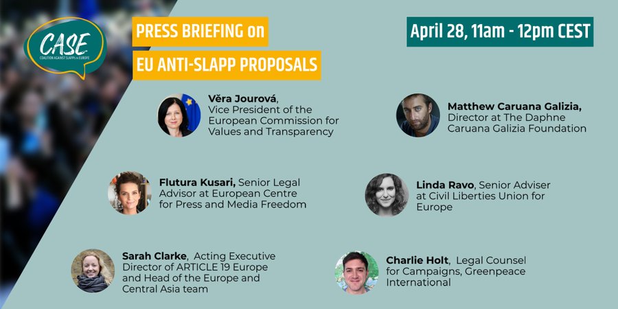CASE Coalition Press Briefing on EU Anti-SLAPP Proposals