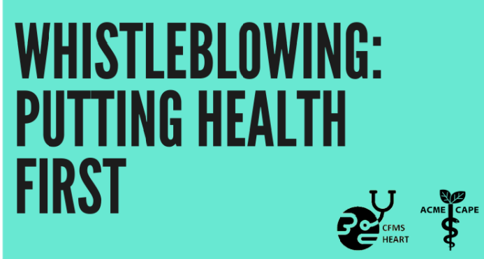 Whistleblowing: Putting Health First 