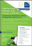 Webinar: Snitches get Stitches and end up in Ditches