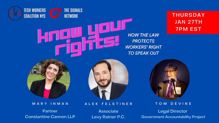 Know your Rights: How the law protects workers’ right to speak out